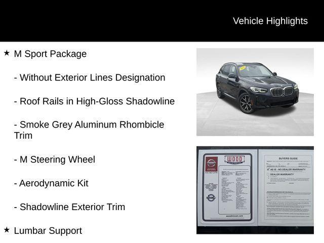 used 2022 BMW X3 car, priced at $33,460