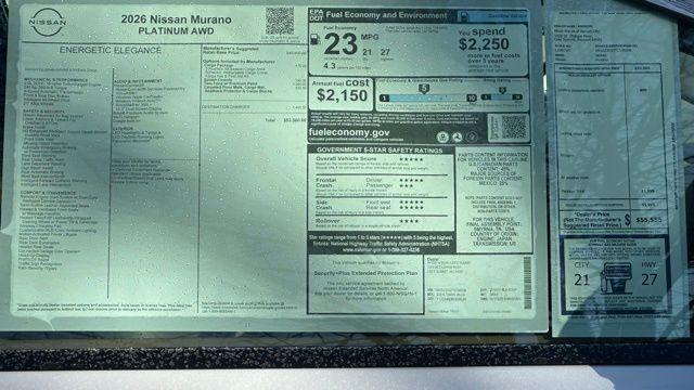 new 2026 Nissan Murano car, priced at $46,188