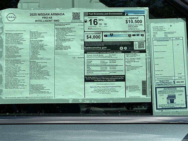 new 2025 Nissan Armada car, priced at $72,476