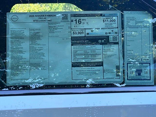 new 2026 Nissan Armada car, priced at $72,426