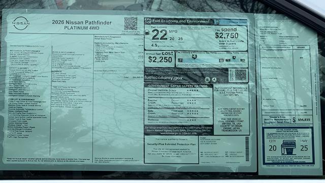new 2026 Nissan Pathfinder car, priced at $49,640