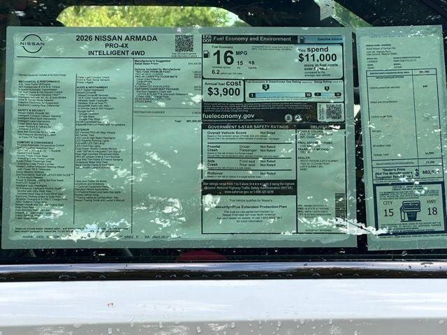 new 2026 Nissan Armada car, priced at $74,391