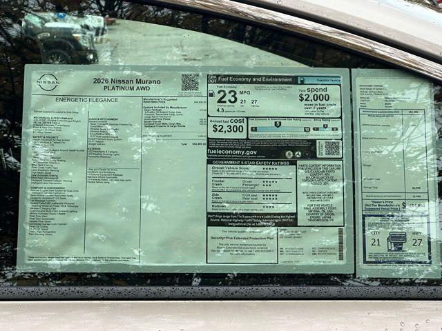 new 2026 Nissan Murano car, priced at $45,152