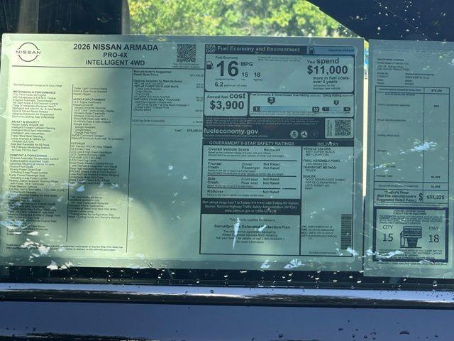 new 2026 Nissan Armada car, priced at $72,826