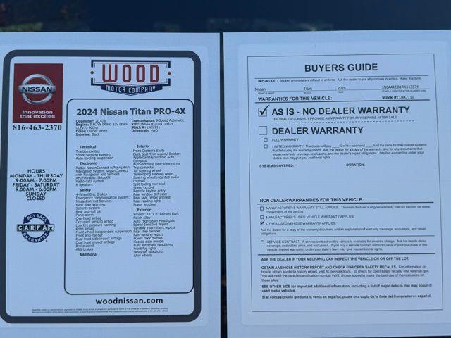 used 2024 Nissan Titan car, priced at $42,789