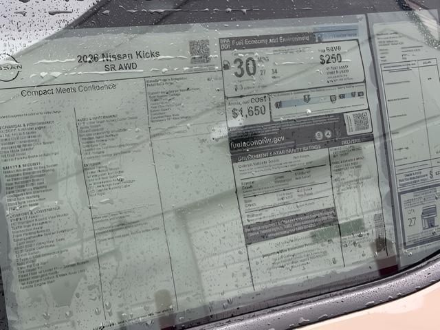 new 2026 Nissan Kicks car, priced at $29,299