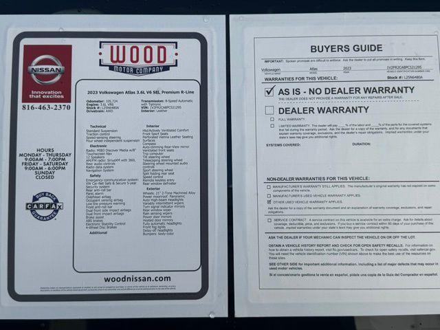 used 2023 Volkswagen Atlas car, priced at $26,364