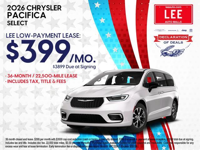 new 2026 Chrysler Pacifica car, priced at $40,585