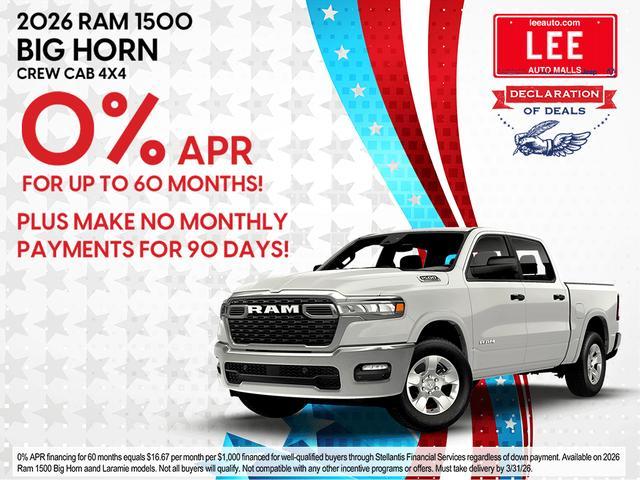 new 2026 Ram 1500 car, priced at $46,564