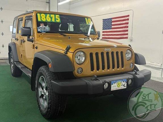 used 2014 Jeep Wrangler Unlimited car, priced at $18,675