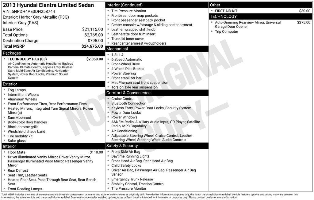 used 2013 Hyundai Elantra car, priced at $7,994