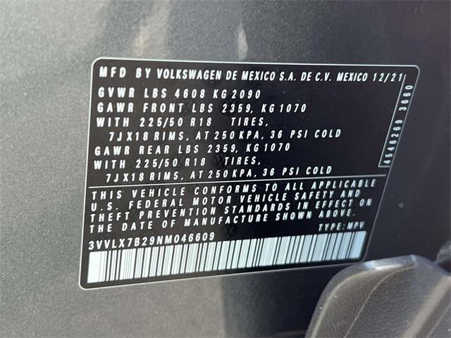 used 2022 Volkswagen Taos car, priced at $17,319