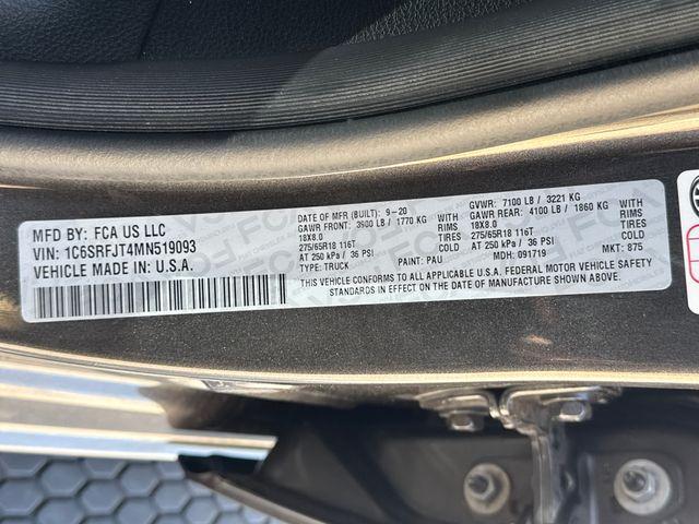 used 2021 Ram 1500 car, priced at $31,468