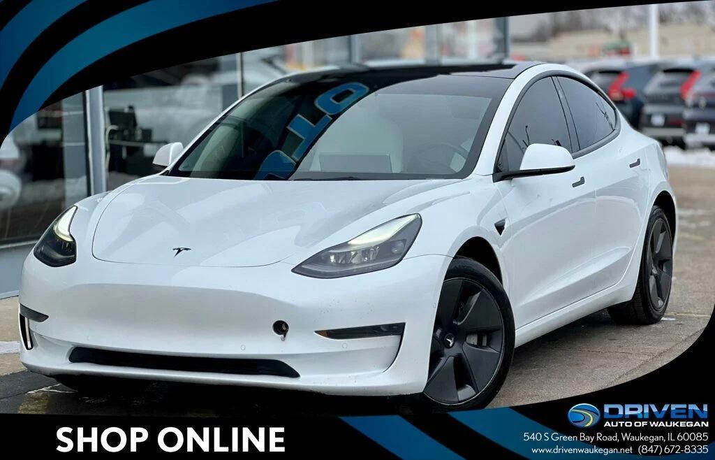 used 2022 Tesla Model 3 car, priced at $23,980
