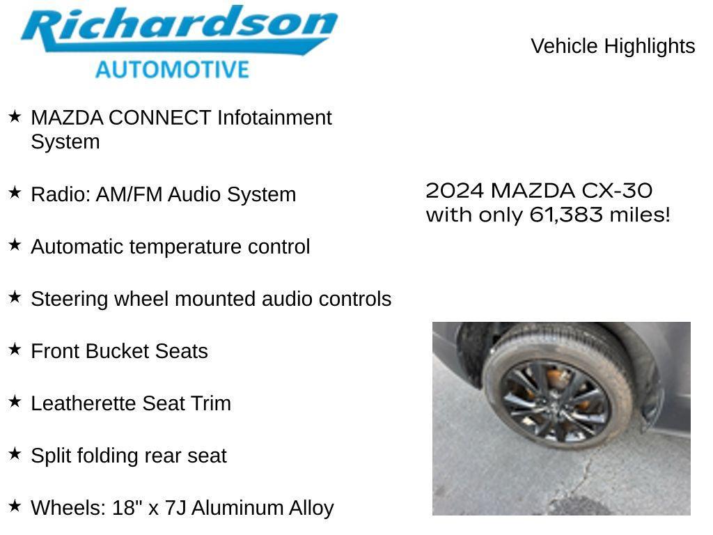 used 2024 Mazda CX-30 car, priced at $19,863