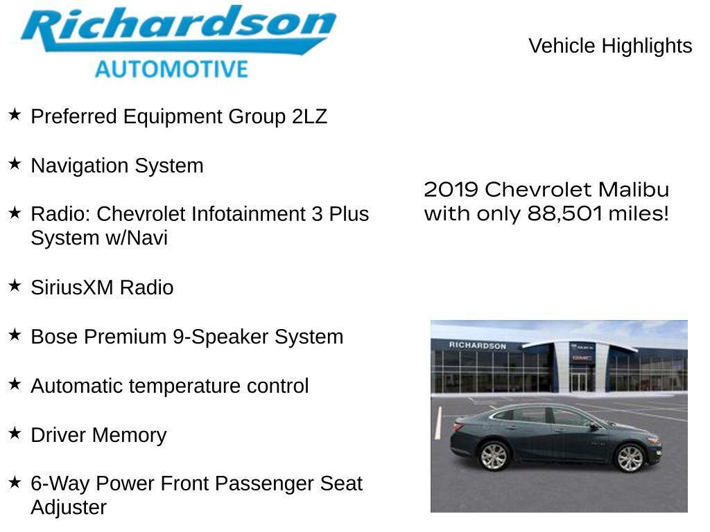 used 2019 Chevrolet Malibu car, priced at $17,089