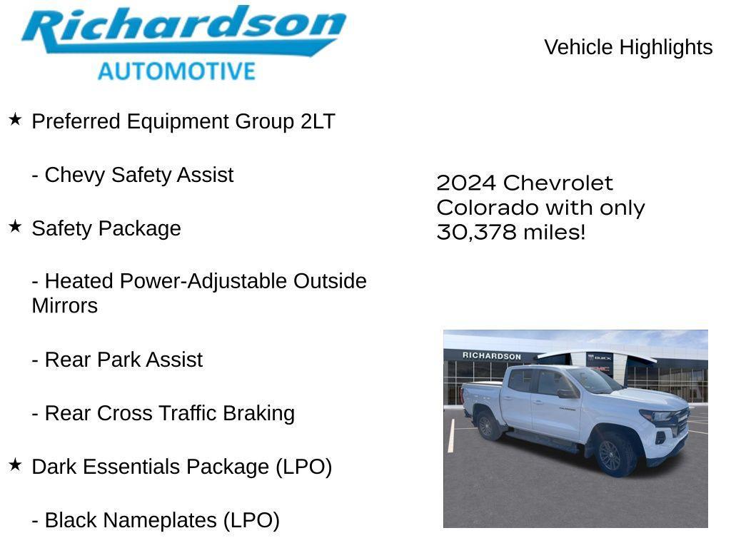 used 2024 Chevrolet Colorado car, priced at $28,216