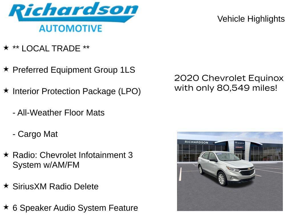 used 2020 Chevrolet Equinox car, priced at $14,786