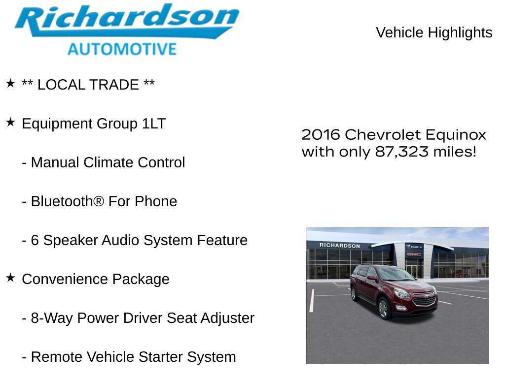 used 2016 Chevrolet Equinox car, priced at $11,616