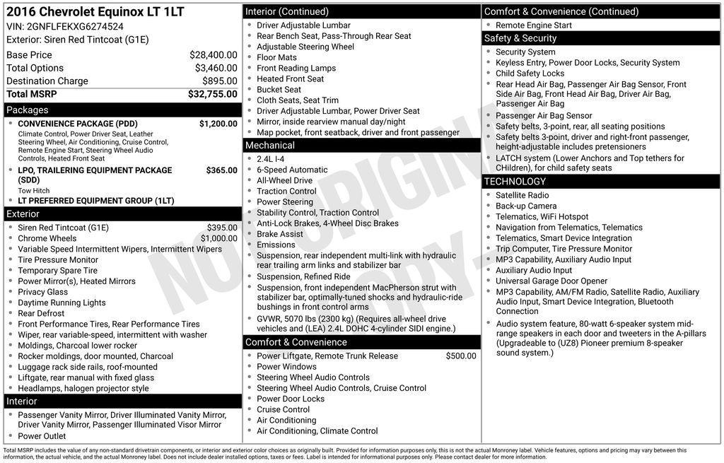 used 2016 Chevrolet Equinox car, priced at $11,616