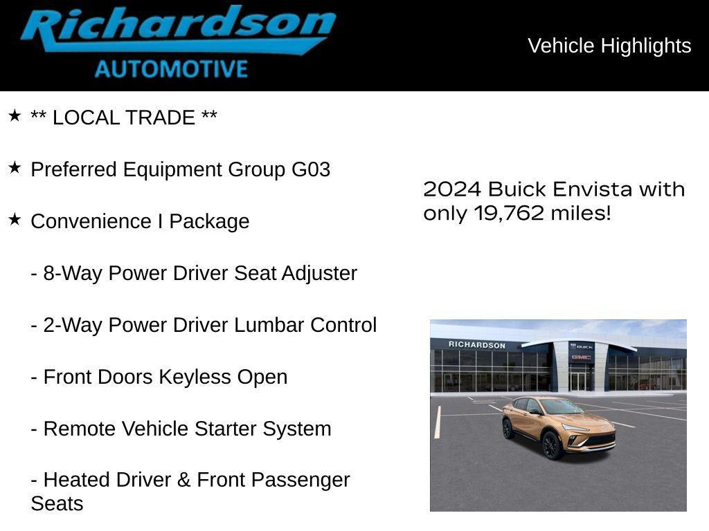used 2024 Buick Envista car, priced at $23,818