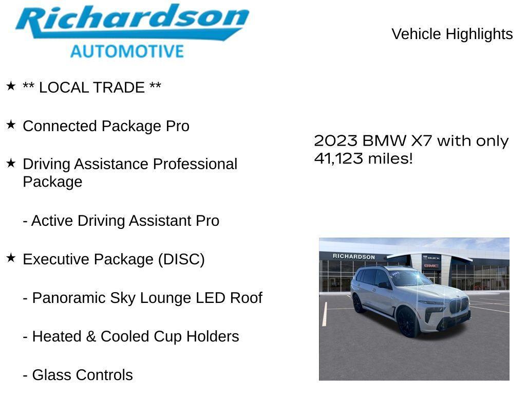 used 2023 BMW X7 car, priced at $68,275