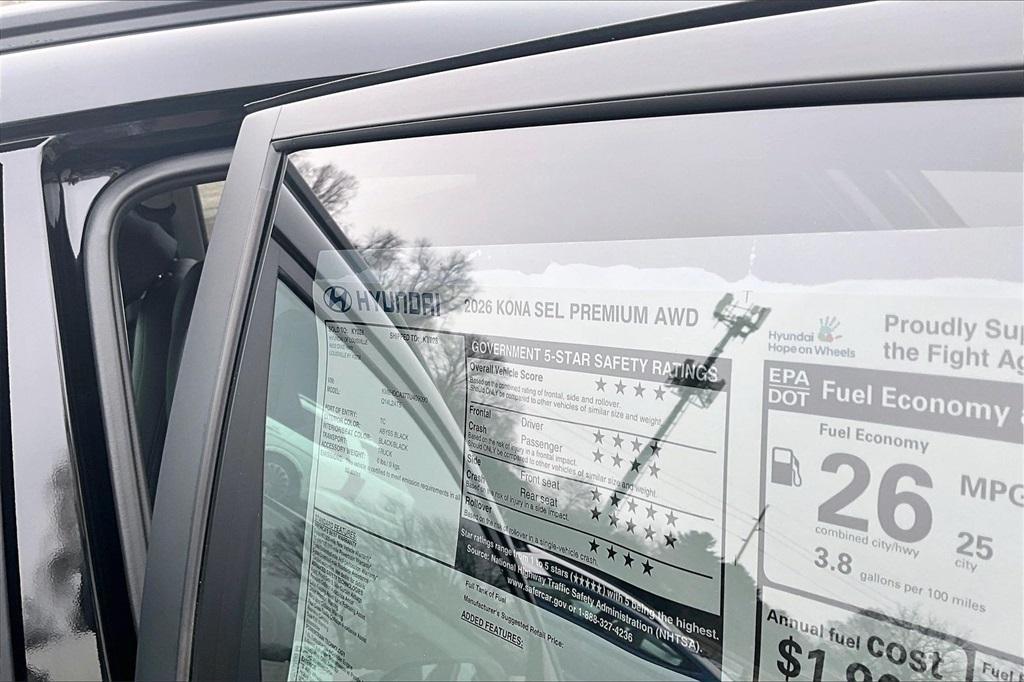 new 2026 Hyundai Kona car, priced at $29,480