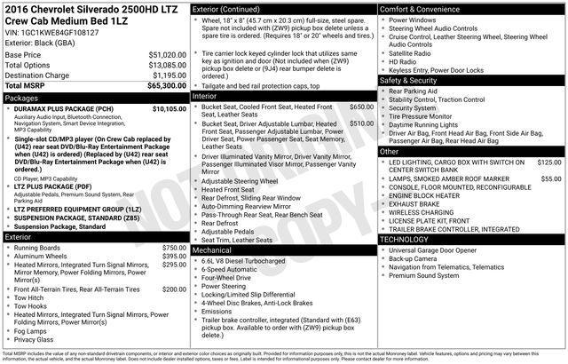 used 2016 Chevrolet Silverado 2500 car, priced at $26,997