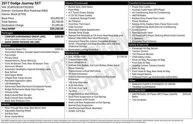 used 2017 Dodge Journey car, priced at $10,992