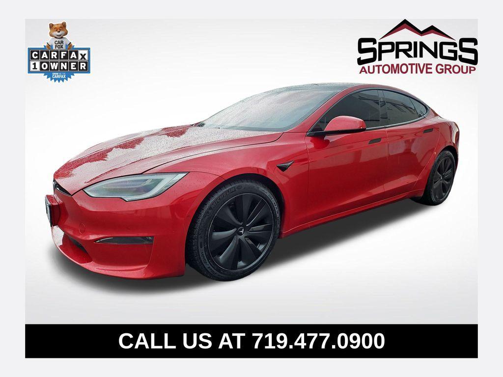 used 2021 Tesla Model S car, priced at $53,398