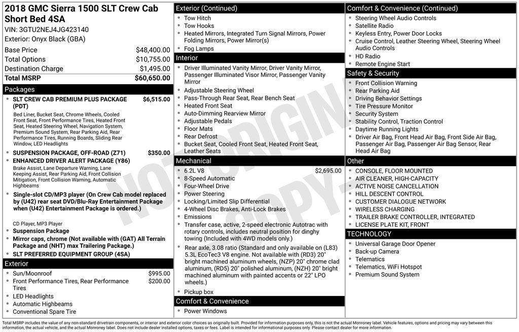 used 2018 GMC Sierra 1500 car, priced at $31,994