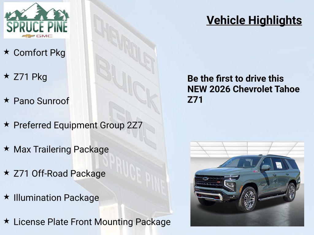 new 2026 Chevrolet Tahoe car, priced at $79,680