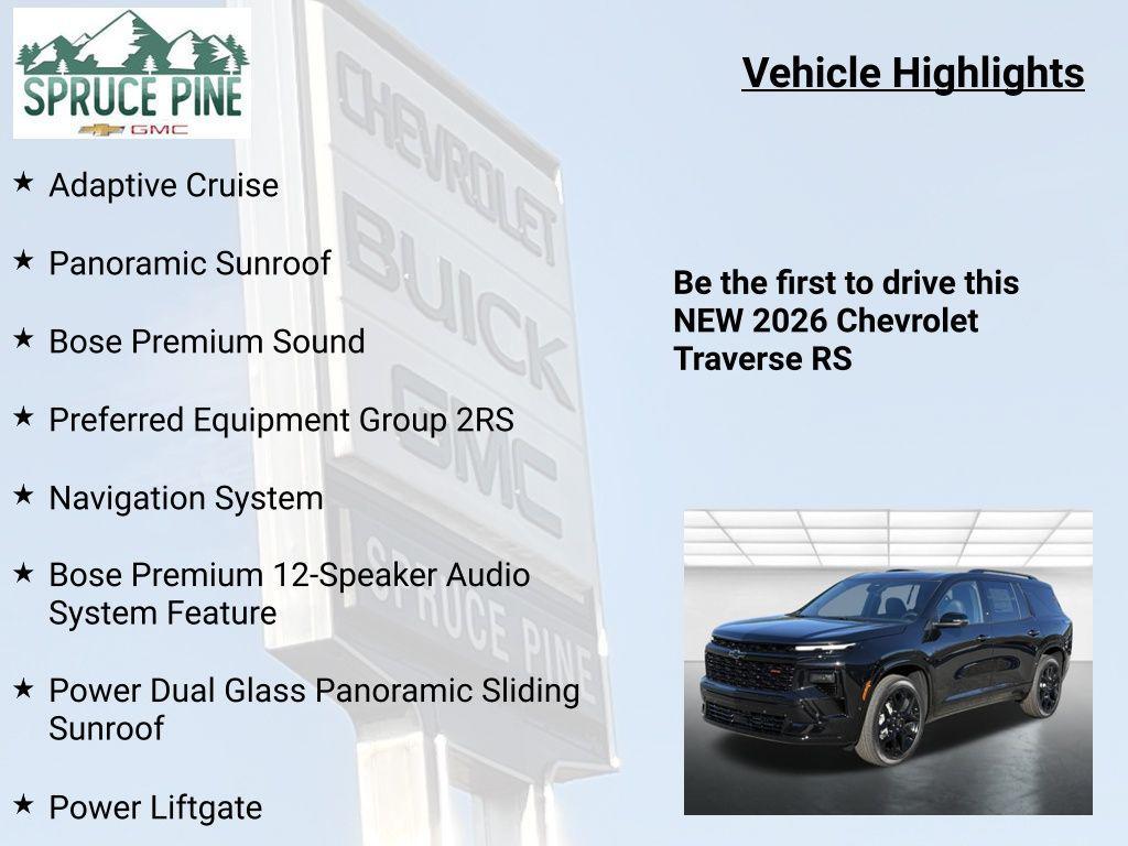 new 2026 Chevrolet Traverse car, priced at $57,000