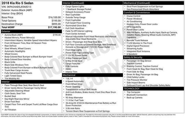 used 2018 Kia Rio car, priced at $10,753