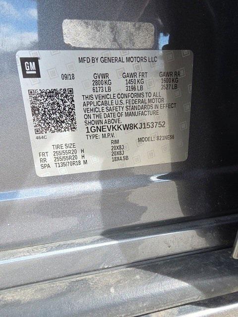 used 2019 Chevrolet Traverse car, priced at $27,694