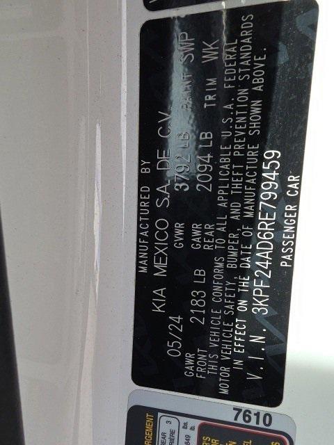 used 2024 Kia Forte car, priced at $17,854