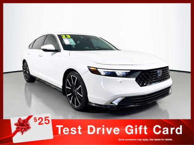used 2023 Honda Accord Hybrid car, priced at $27,579