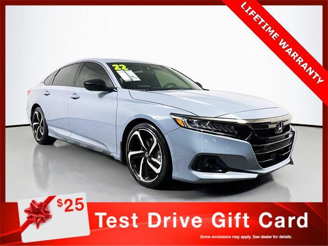 used 2022 Honda Accord car, priced at $21,990