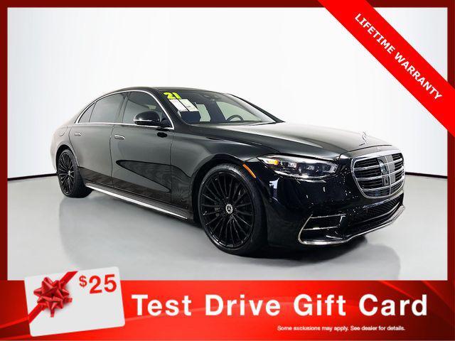 used 2021 Mercedes-Benz S-Class car, priced at $58,495