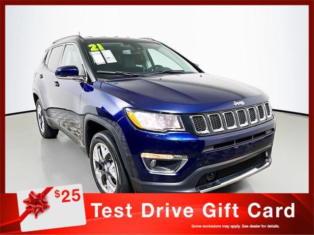 used 2021 Jeep Compass car, priced at $19,250