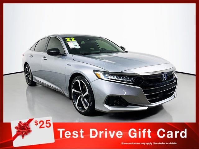 used 2022 Honda Accord Hybrid car, priced at $20,775