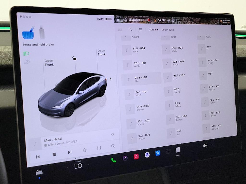 used 2025 Tesla Model 3 car, priced at $38,998