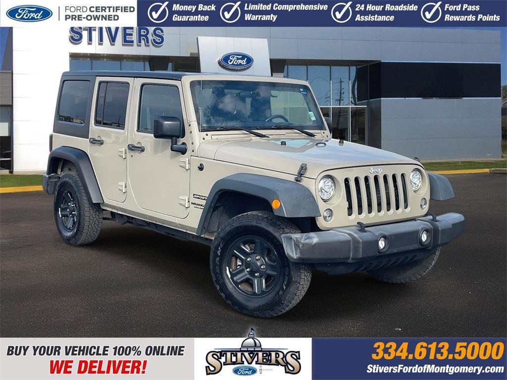 used 2017 Jeep Wrangler Unlimited car, priced at $17,402