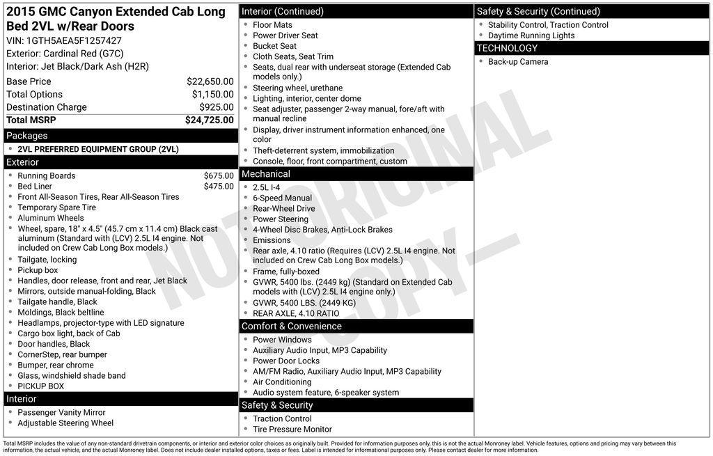 used 2015 GMC Canyon car, priced at $14,500