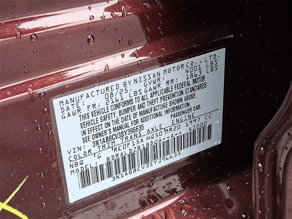 new 2025 Nissan Sentra car, priced at $20,737