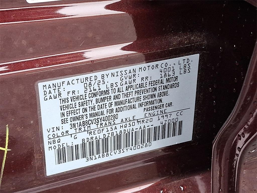 new 2025 Nissan Sentra car, priced at $21,673