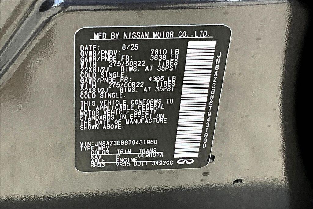 new 2026 INFINITI QX80 car, priced at $85,096