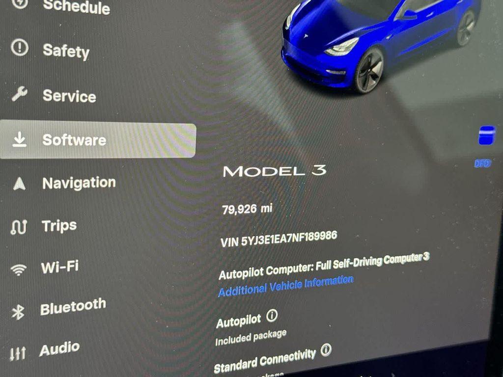used 2022 Tesla Model 3 car, priced at $17,300