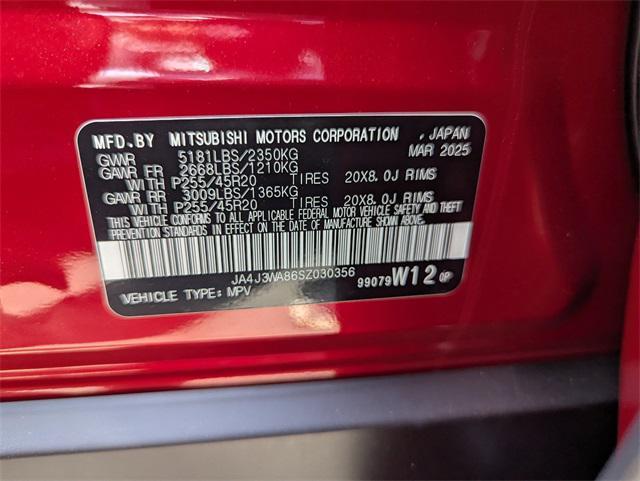 new 2025 Mitsubishi Outlander car, priced at $41,625