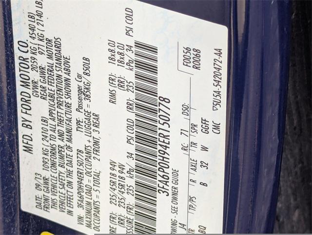 used 2014 Ford Fusion car, priced at $8,496